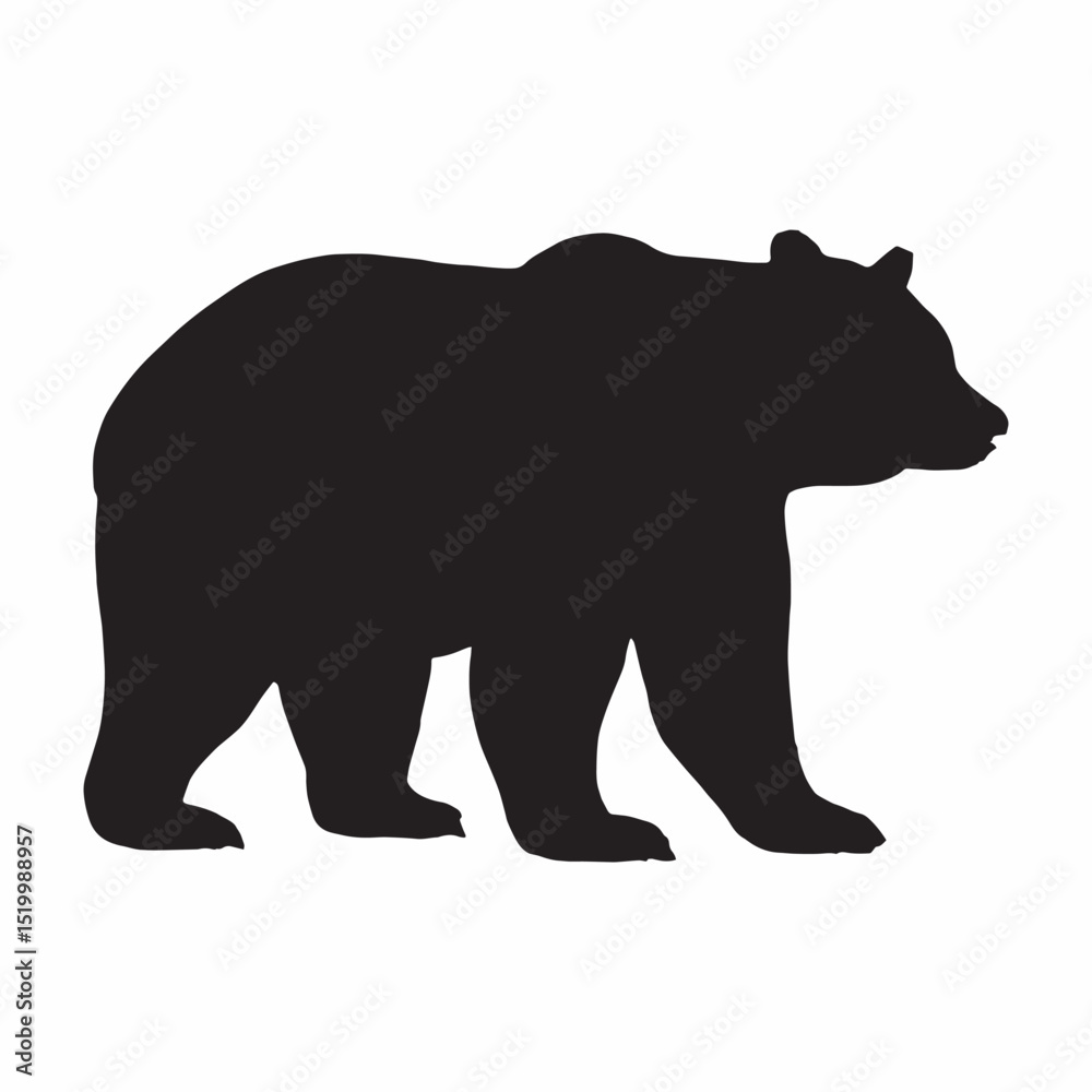 Fototapeta premium Bear Silhouette