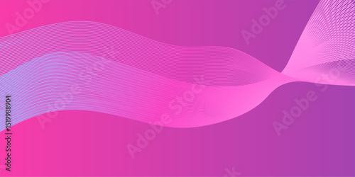 Light motion wave design with soft transitions and abstract digital form

