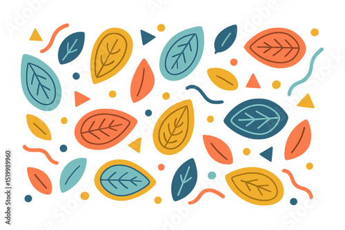 The background is white and includes a vector-based abstract seed pattern