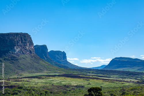 Tres Irmaos, Mounts Three Brothers, Chapada Diamantina, Bahia, Brazil, South America.