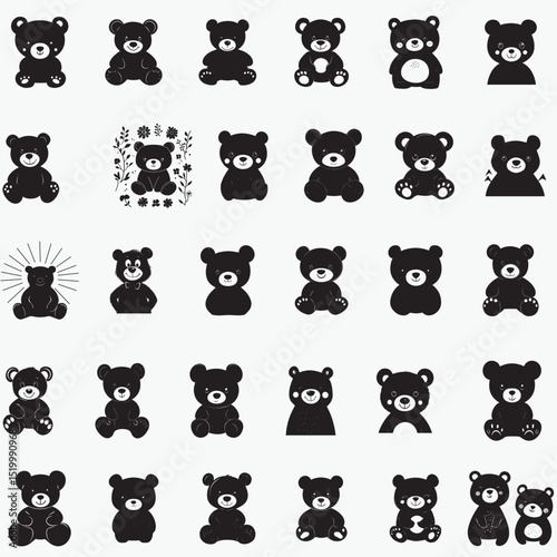 Teddy Bear Silhouette Bundle