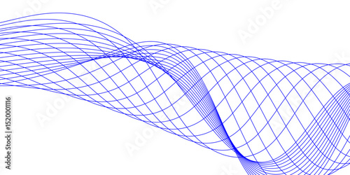 Abstract blue background with a glowing abstract waves. Abstract wave element for design. Digital frequency track equalizer, Futuristic background design. Long exposure, Light painting photography.