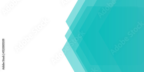 Abstract modern background featuring overlapping translucent hexagons. Teal, ranging from light aqua to deep turquoise, creating a layered geometric design. Clean, minimal, and tech-inspired.