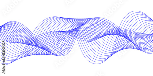 Abstract blue background with a glowing abstract waves. Abstract wave element for design. Digital frequency track equalizer, Futuristic background design. Long exposure, Light painting photography.