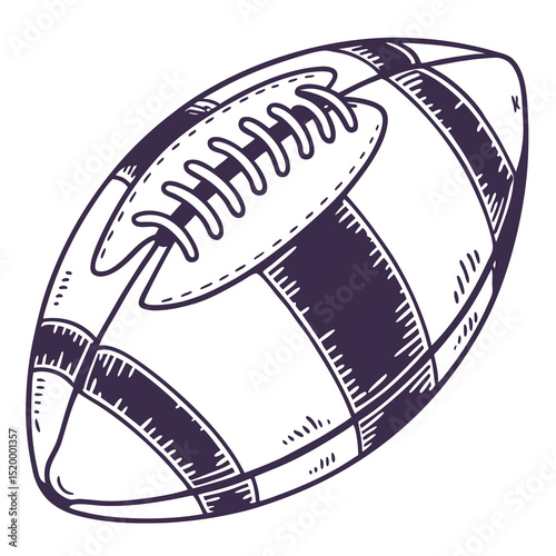 American Football Ball Clipart Vector

