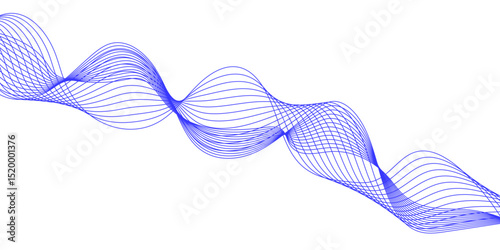 Abstract blue background with a glowing abstract waves. Abstract wave element for design. Digital frequency track equalizer, Futuristic background design. Long exposure, Light painting photography.
