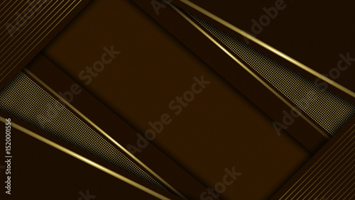 Wallpaper Mural Simple and modern luxury golden lines Orange background, minimal background Torontodigital.ca