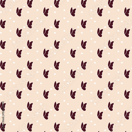Butterfly seamless pattern design for fabric	