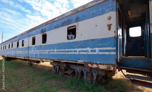 abandoned train