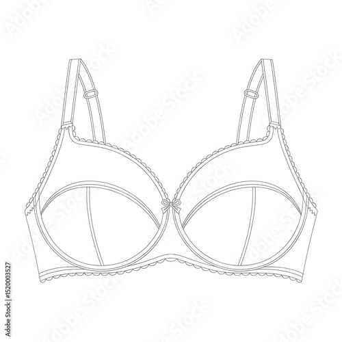 black and white bra