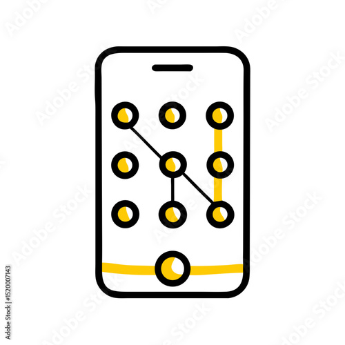 app lock panel vector icon