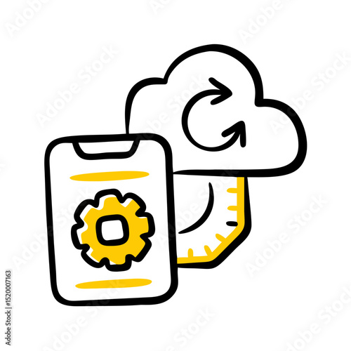 app manager backup vector icon