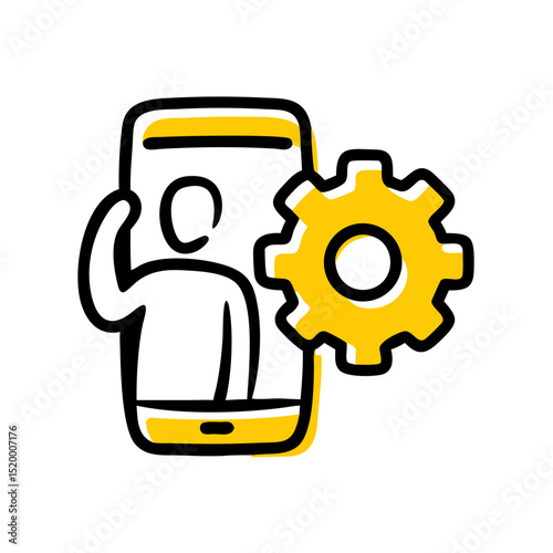 app manager status vector icon