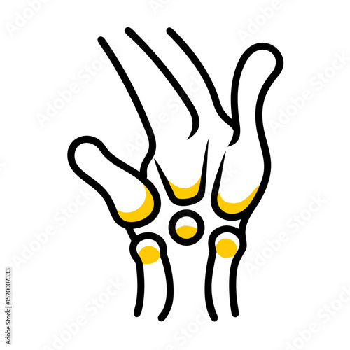 arthritis concept illustration vector icon