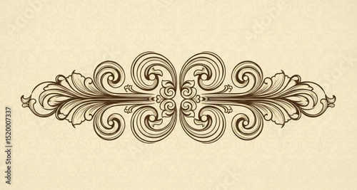 Elegant Flourish Design | Vintage Ornate Swirl Pattern for Invitations, Decorations, and Graphic Design Elements