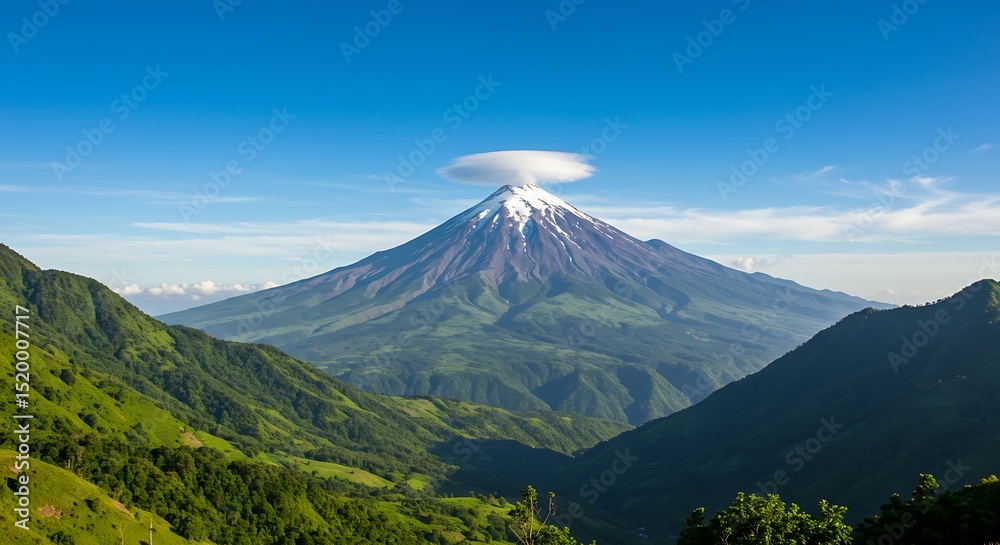Fototapeta premium mountain landscape with clouds