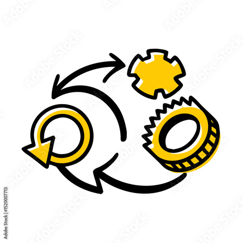 baby birth concept illustration vector icon
