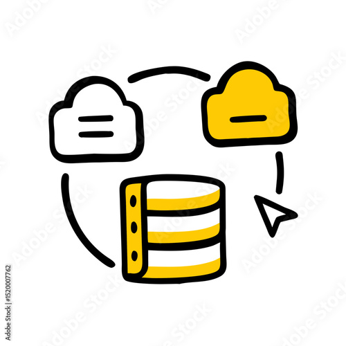 backup service vector icon