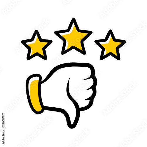 bad review vector icon