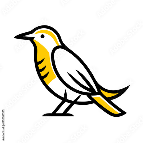 bird watching vector icon