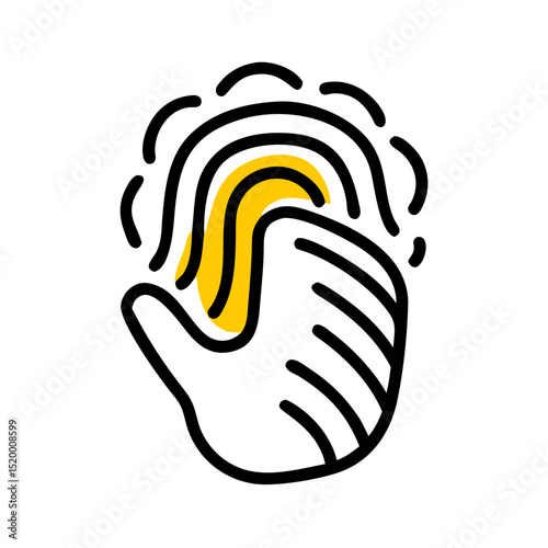 biometric vector icon