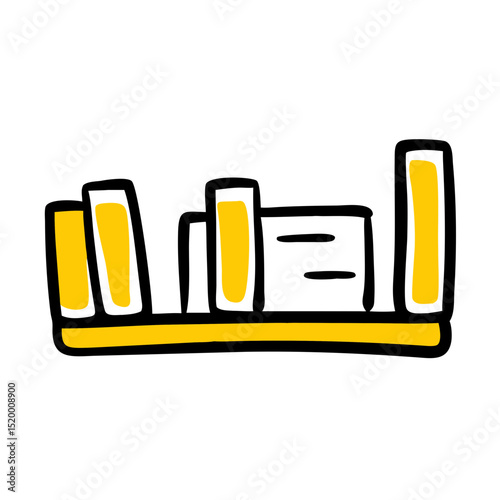 bookshelf vector icon