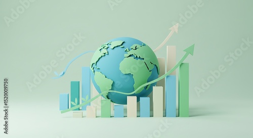 Global Growth Sustainable Development and Economic Expansion Illustrated