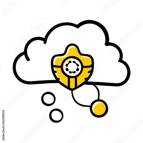 cloud access manager vector icon