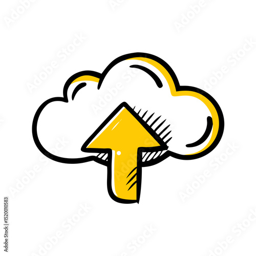 cloud upload vector icon