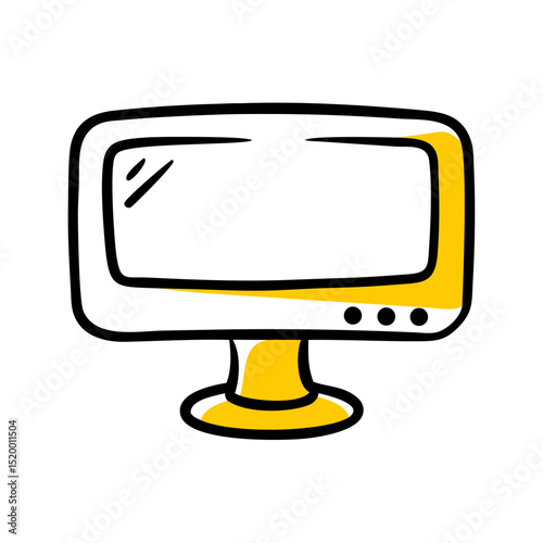 computer monitor vector icon
