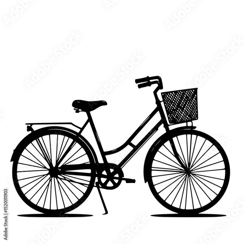 vintage bicycle vector illustration