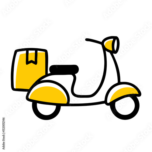 courier service vector icon