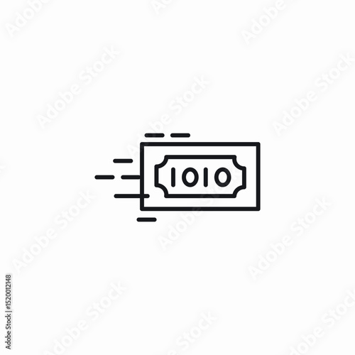 technology finances icon sign vector