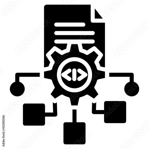 Framework glyph icon