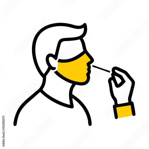 covid testing vector icon