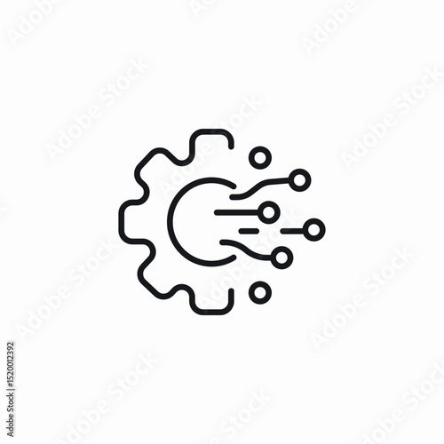 technology modification icon sign vector