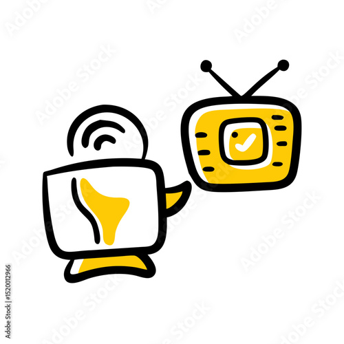 daily habit stream vector icon