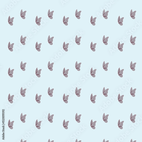 Butterfly seamless pattern design for fabric	
