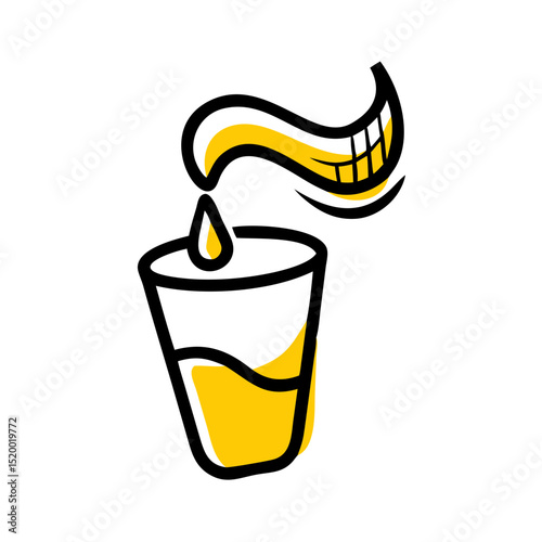 drinking water concept illustration vector icon