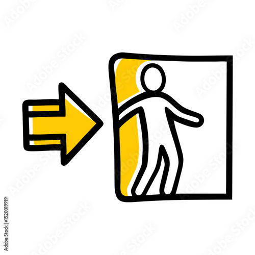 egress vector icon