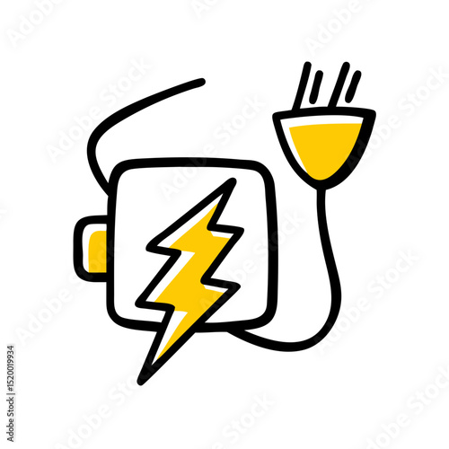 electric grid vector icon