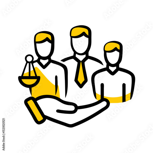 employee rights vector icon