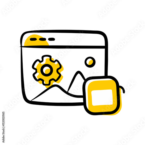 enthusiastic concept illustration vector icon