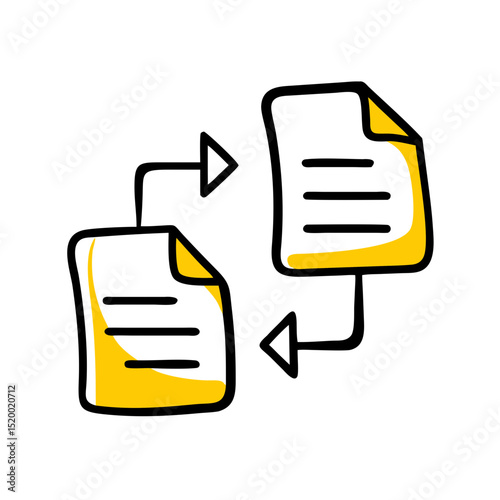 file conversion vector icon
