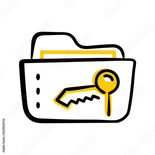 file vault access vector icon