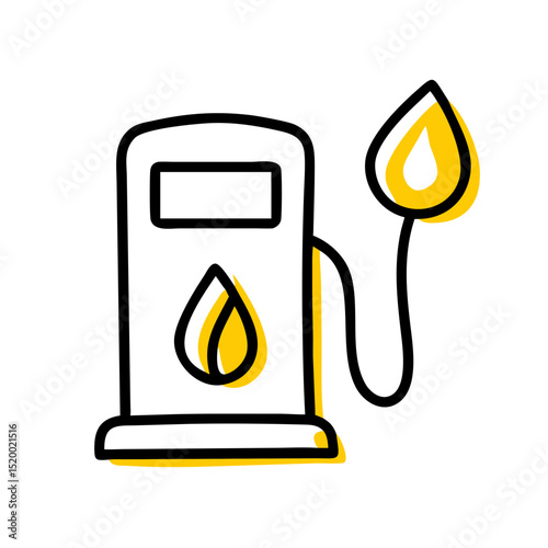 fuel station vector icon
