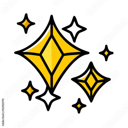 glimmering vector icon