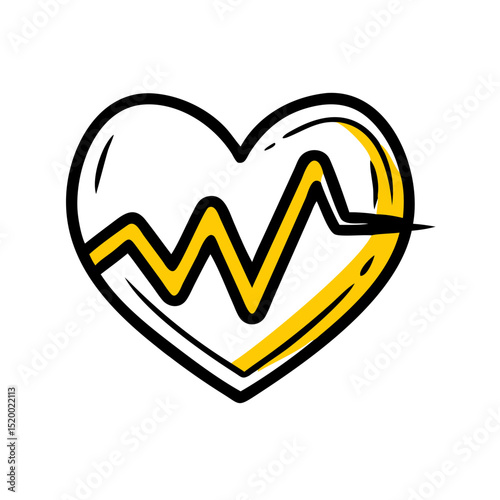 heart rate vector icon