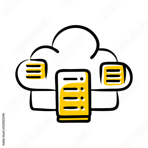 hosting plan vector icon