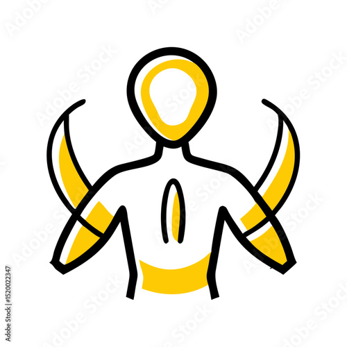 humanization concept illustration vector icon